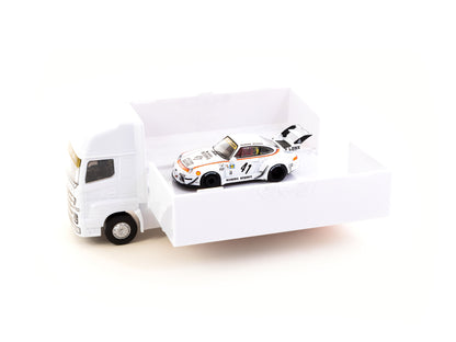 TARMAC WORKS HOBBY64 Tarmac Works 1/64 RWB 993 LBWK With Truck Packaging T64-017-LBWK