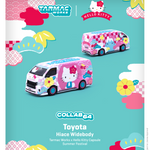 TARMAC WORKS COLLAB64 1/64 Toyota Hiace Widebody Hello Kitty Capsule Summer festival *Official Licensed by Sanrio* T64-038-HKSF
