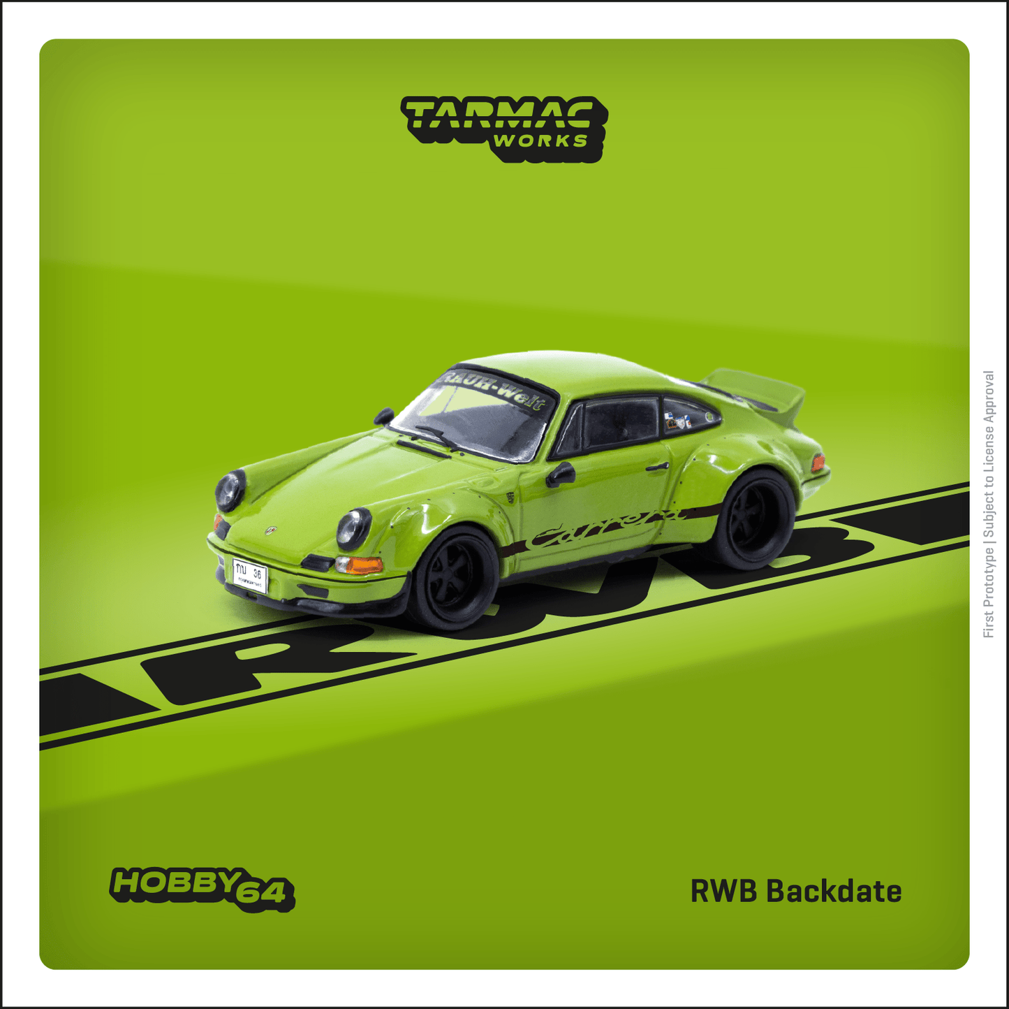 TARMAC WORKS HOBBY64 1/64 RWB Backdate Olive Green T64-046-OG