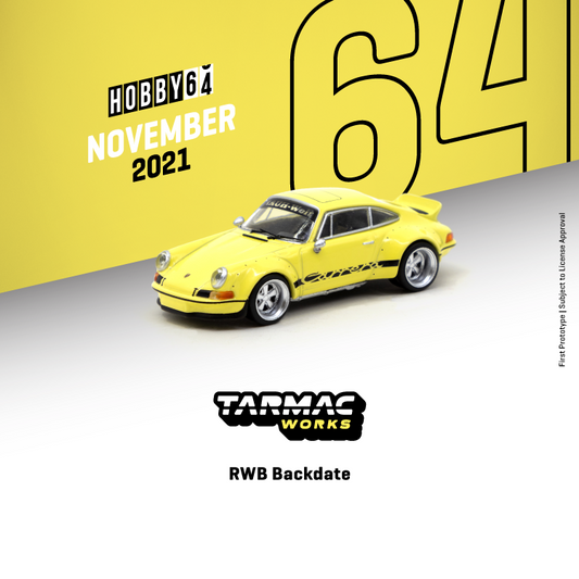 TARMAC WORKS HOBBY64 1/64 RWB Backdate Yellow T64-046-YL