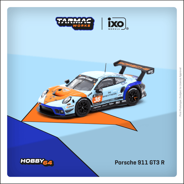 TARMAC WORKS HOBBY64 1/64 Porsche 911 GT3 R COPPA FLORIO 12H Sicily 2020 - Winner F. Fatien / J. Grogor / M. Jaminet / R. Renauer T64-059-20CFS36