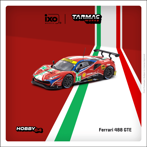 TARMAC WORKS HOBBY64 1/64 Ferrari 488 GTE 24h of Le Mans 2020 M. Molina / D. Rigon / S. Bird T64-071-19WEC71