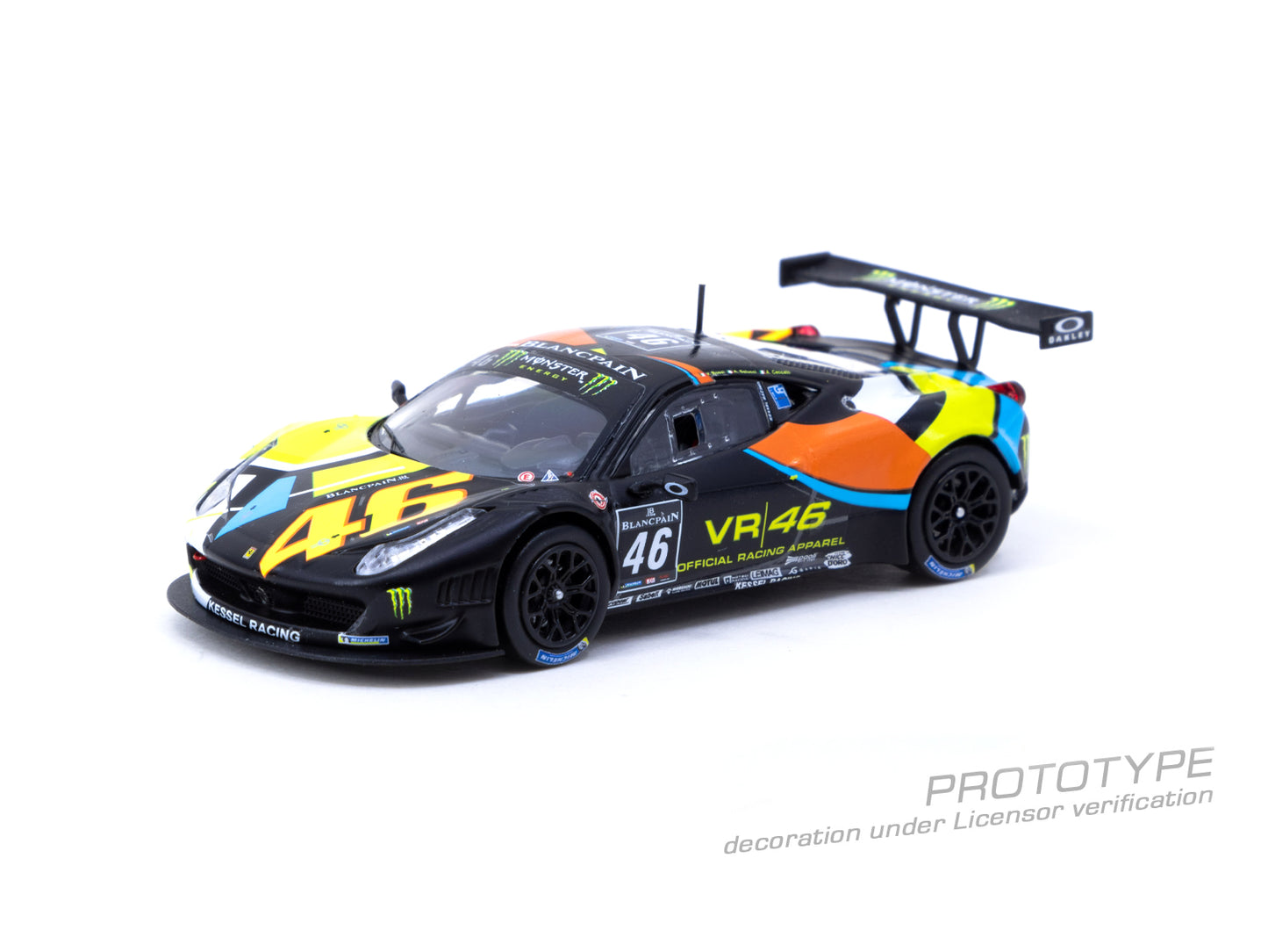 TARMAC WORKS HOBBY64 1/64 Ferrari 458 Italia GT3  (2011) Blancpain Endurance Series 2012 – NURBURGRING V. Rossi / A. Salucci / A.Ceccato T64-073-12BGT46N