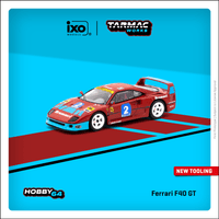 TARMAC WORKS HOBBY64 1/64 Ferrari F40 GT Italian GT Championship 1992  Pierre-Alexandre Popoff T64-076-92IGT02