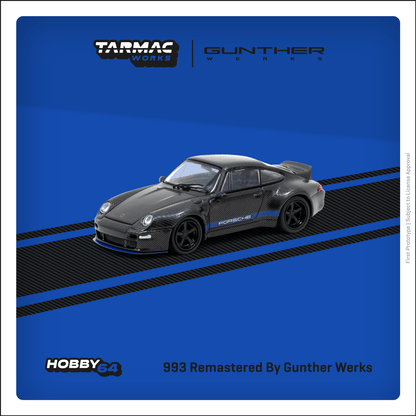 TARMAC WORKS HOBBY64 1/64 993 Remastered By Gunther Werks Black Carbon Fiber T64-TL054-BCF