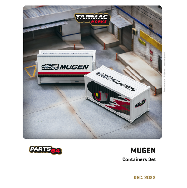 TARMAC WORKS PARTS64 1/64 Set of 2 Containers Mugen T64C-001-MU
