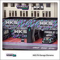 TARMAC WORKS PARTS64 1/64 Pit Garage Diorama HKS (No model car included) T64D-001-HKS