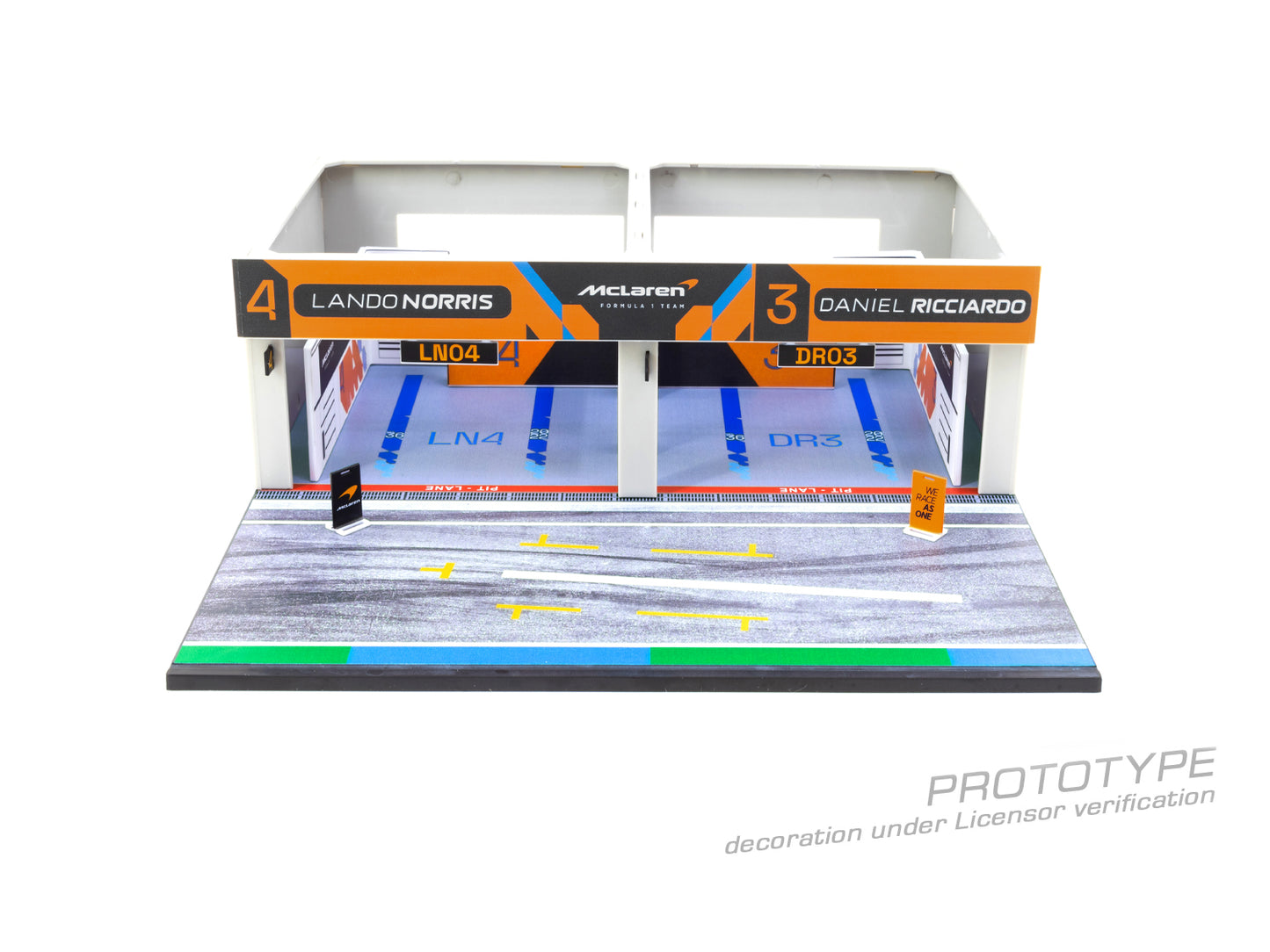 PREORDER TARMAC WORKS PARTS64 1/64 Pit Garage Diorama McLaren Formula 1 Team (No model car included) T64D-001-MCL  (Approx. Release Date : APRIL 2023 subject to manufacturer's final decision)