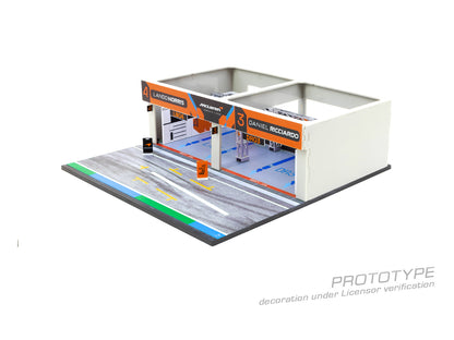 PREORDER TARMAC WORKS PARTS64 1/64 Pit Garage Diorama McLaren Formula 1 Team (No model car included) T64D-001-MCL  (Approx. Release Date : APRIL 2023 subject to manufacturer's final decision)