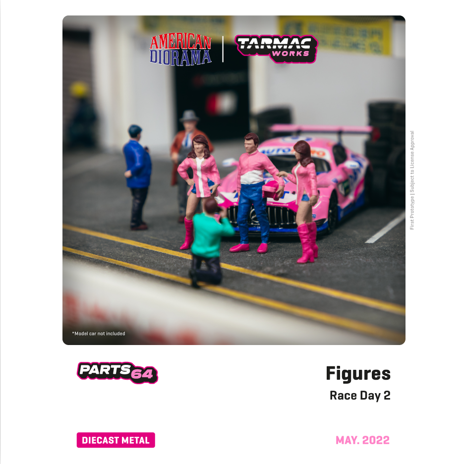 TARMAC WORKS PARTS64 1/64 Figures Race Day 2 T64F-001-PK