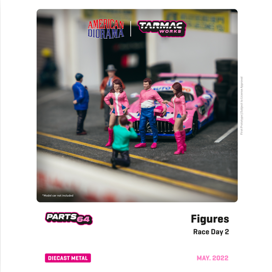 TARMAC WORKS PARTS64 1/64 Figures Race Day 2 T64F-001-PK