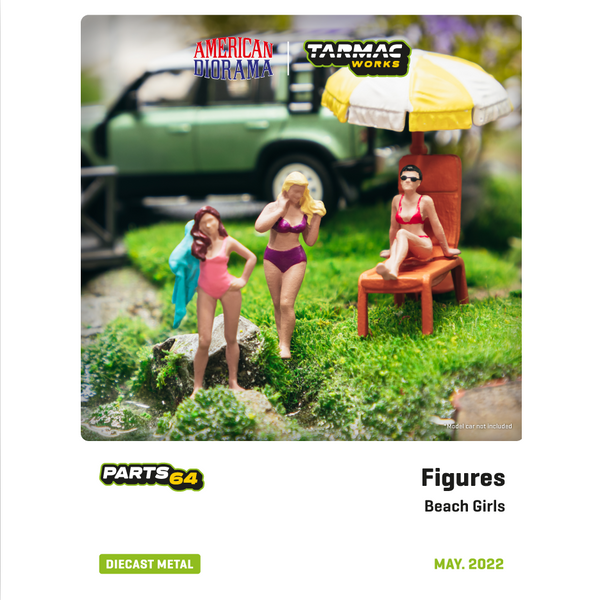 TARMAC WORKS PARTS64 1/64 Figures Beach Girls T64F-002-YL