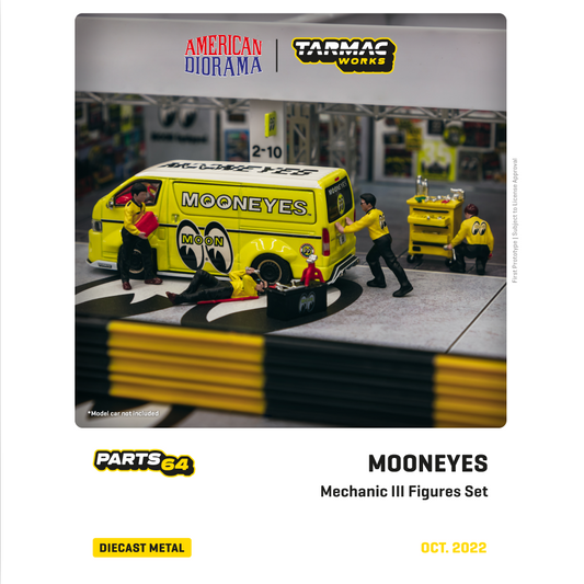 TARMAC WORKS PARTS64 1/64 Figures Set Mechanic III Set Mooneyes T64F-004-ME1