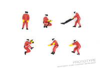 TARMAC WORKS PARTS64 1/64 Figures Set Pit Crew Red T64F-007-RED