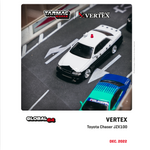 TARMAC WORKS GLOBAL64 1/64 VERTEX Toyota Chaser JZX100 Black / White T64G-007-BW