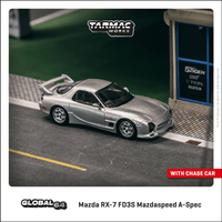 TARMAC WORKS GLOBAL64 1/64 Mazda RX-7 FD3S Mazdaspeed A-Spec Silver Stone Metallic T64G-012-SL