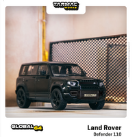 TARMAC WORKS 1/64 GLOBAL64 Land Rover Defender 110 Black Metallic T64G-020-BK