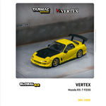 TARMAC WORKS GLOBAL64 1/64 VERTEX Mazda RX-7 FD3S Yellow Metallic T64G-022-YL