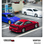 TARMAC WORKS GLOBAL64 1/64 VERTEX Silvia S14 Red Metallic T64G-018-RE