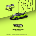 TARMAC WORKS GLOBAL64 1/64 Pagani Zonda Cinque Verde Firenze T64G-TL021-GR