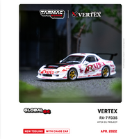 TARMAC WORKS GLOBAL64 1/64 VERTEX RX-7 FD3S  A'PEX D1 PROJECT T64G-TL022-AP