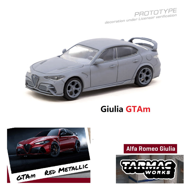 TARMAC WORKS GLOBAL64 1/64 Alfa Romeo Giulia GTAm Red Metallic T64G-TL031-MRE