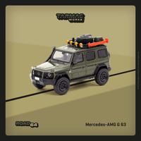 TARMAC WORKS ROAD64 1/64 Mercedes-AMG G63 Dark Green with off-road roof rack T64R-040-GN