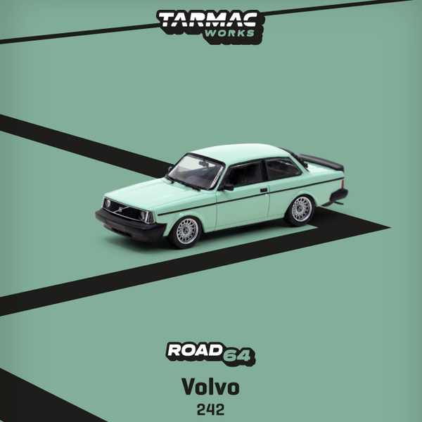 TARMAC WORKS ROAD64 1/64 Volvo 242 Custom Green T64R-050-GRN