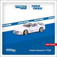 TARMAC WORKS ROAD64 1/64 Pandem Mazda RX-7 FC3S White T64R-066-WH