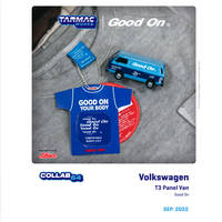 TARMAC WORKS COLLAB64 1/64 Volkswagen T3 Panel Van GOOD ON T64S-001-GO