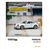 TARMAC WORKS x Schuco COLLAB64 1/64 Porsche 911 RSR 3.8  White T64S-003-WH