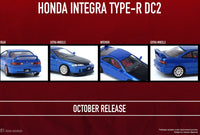 INNO64 1/64 HONDA INTEGRA TYPE-R DC2 Blue W/ Extra wheels and Extra decals IN64-DC2-BLUINNO64 1/64 HONDA INTEGRA TYPE-R DC2 Blue W/ Extra wheels and Extra decals IN64-DC2-BLU