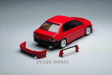 Peako64 1/64 Mitsubishi 2006 Lancer Evolution IX with 3D-Paper Car Park (RED) 63051