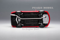 Peako64 1/64 Mitsubishi 2006 Lancer Evolution IX with 3D-Paper Car Park (RED) 63051