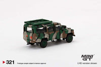 MINI GT 1/64 Land Rover Defender 110 Malaysian Army "Harimau Belang - Tiger Stripes" MGT00321-R