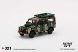 MINI GT 1/64 Land Rover Defender 110 Malaysian Army "Harimau Belang - Tiger Stripes" MGT00321-R