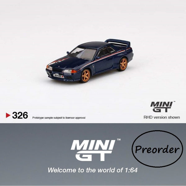 MINI GT 1/64 Nissan Skyline GT-R (R32) Nismo S-Tune Dark Blue MGT00326-R