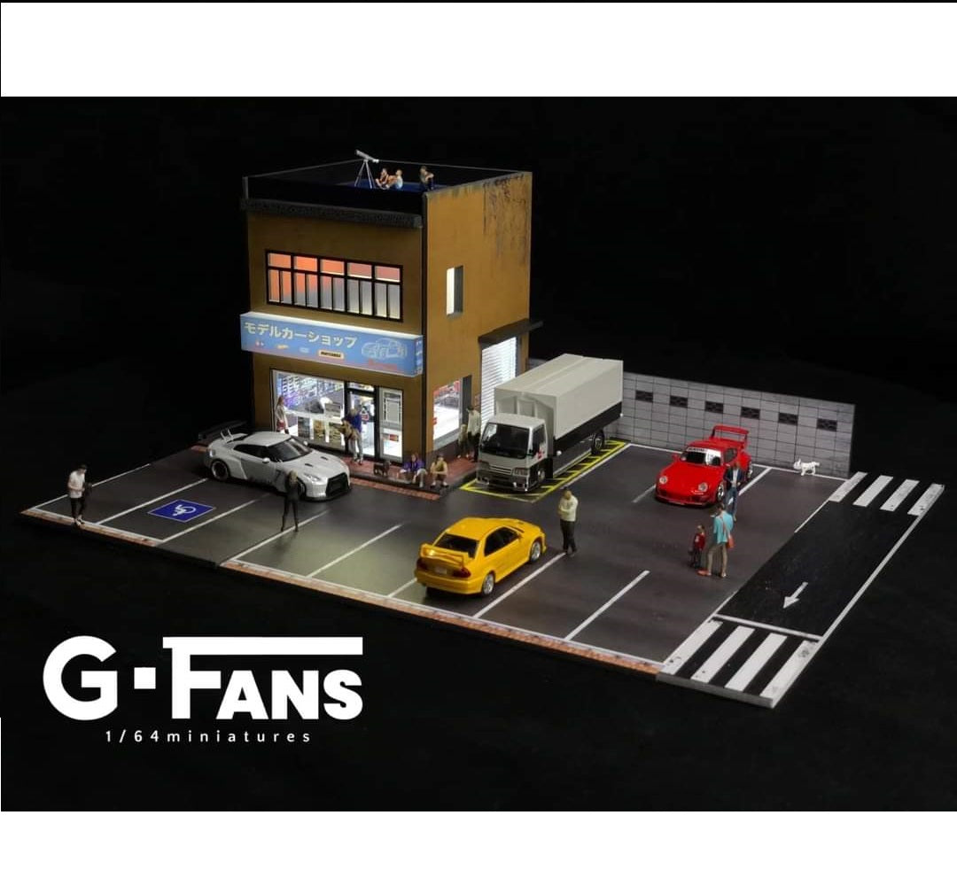 ☆ 1/64 Diorama Item N I S S A N S K Y L I N E . Diorama - Top Secret Dyno Garage