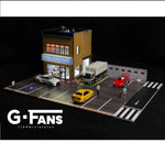 G-FANS 1/64 Diorama with LED Light - Model Car Shop 710026