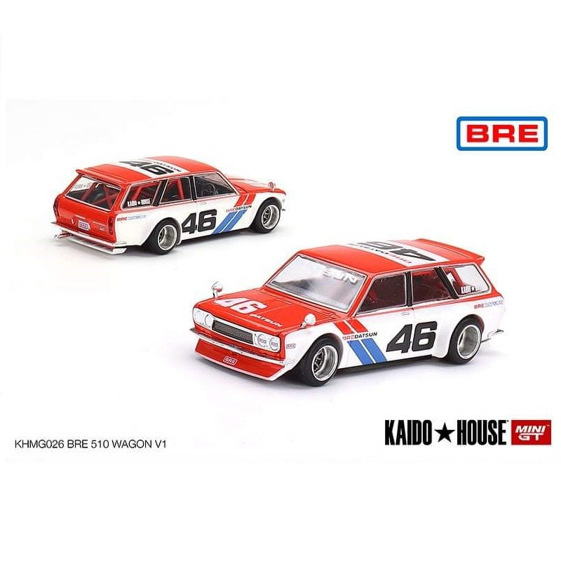 MINI GT x Kaido House 1/64 Datsun KAIDO 510 Wagon BRE V1 RHD KHMG026