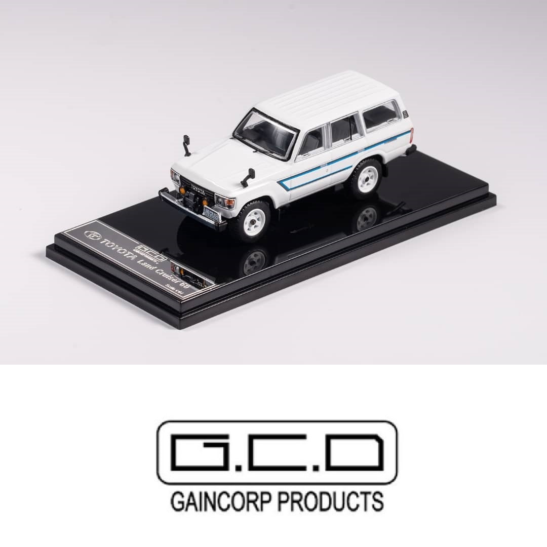 GCD 1/64 Toyota Land Cruiser LC60 Modified Version RHD WHITE KS029-87