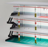 YOU&CAR 1/64 Three-Storey Parking with LED Lights and EV Charging Station