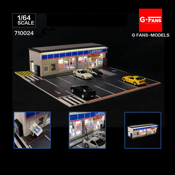 G-FANS 1/64 Diorama with LED Light - LAWSON 710024