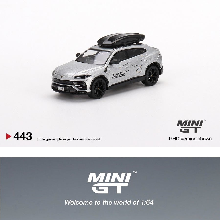 MINI GT 1/64 Lamborghini Urus "UNLOCK ANY ROAD HONG KONG" - HK Exclusive MGT00443-R