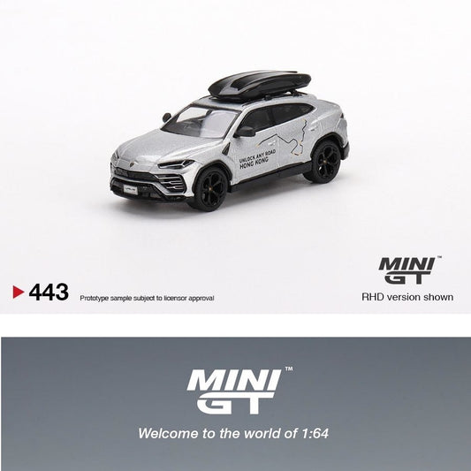 MINI GT 1/64 Lamborghini Urus "UNLOCK ANY ROAD HONG KONG" - HK Exclusive MGT00443-R