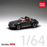 POPRACE 1/64 Singer Targa - Metal Grey PR64-SGTA-GY01