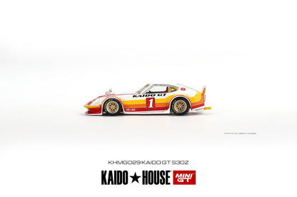 MINI GT x Kaido House 1/64 Datsun KAIDO Fairlady Z Kaido GT V1 (Red/Yellow) KHMG029