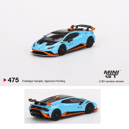 MINI GT 1/64 Lamborghini Huracán STO Blu Laufey LHD MGT00475-L
