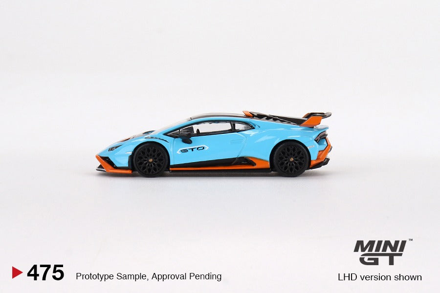 MINI GT 1/64 Lamborghini Huracán STO Blu Laufey LHD MGT00475-L