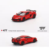 MINI GT 1/64 Chevrolet Corvette Z06 2023 Torch Red LHD MGT00477-L